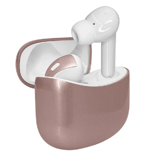 Audífonos Teros te-8074gr bluetooth tws Rosa Dorado